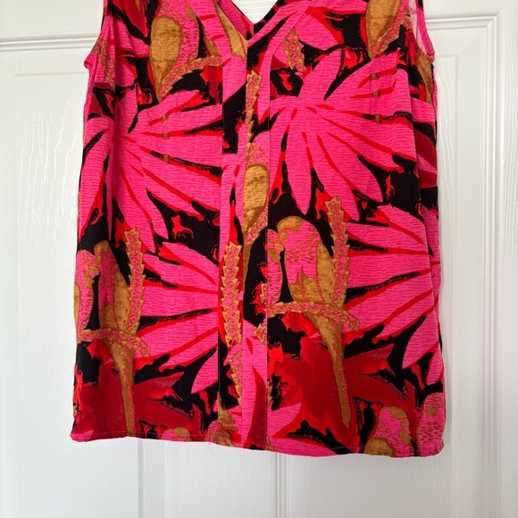 J. Crew Patterned Tank With Tie Details Size Extra Small - Picture 3 of 5